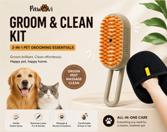 PAWVI FurMist 3-in-1 Electric Pet Grooming Brush