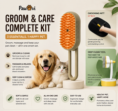 PAWVI FurMist 3-in-1 Electric Pet Grooming Brush